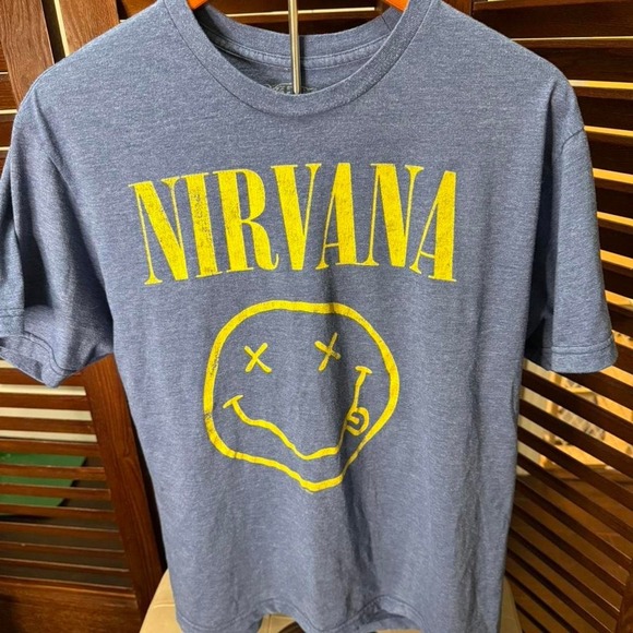 Other - Grey and yellow Nirvana graphic tee